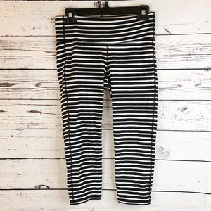 Athleta Striped Cropped Leggings